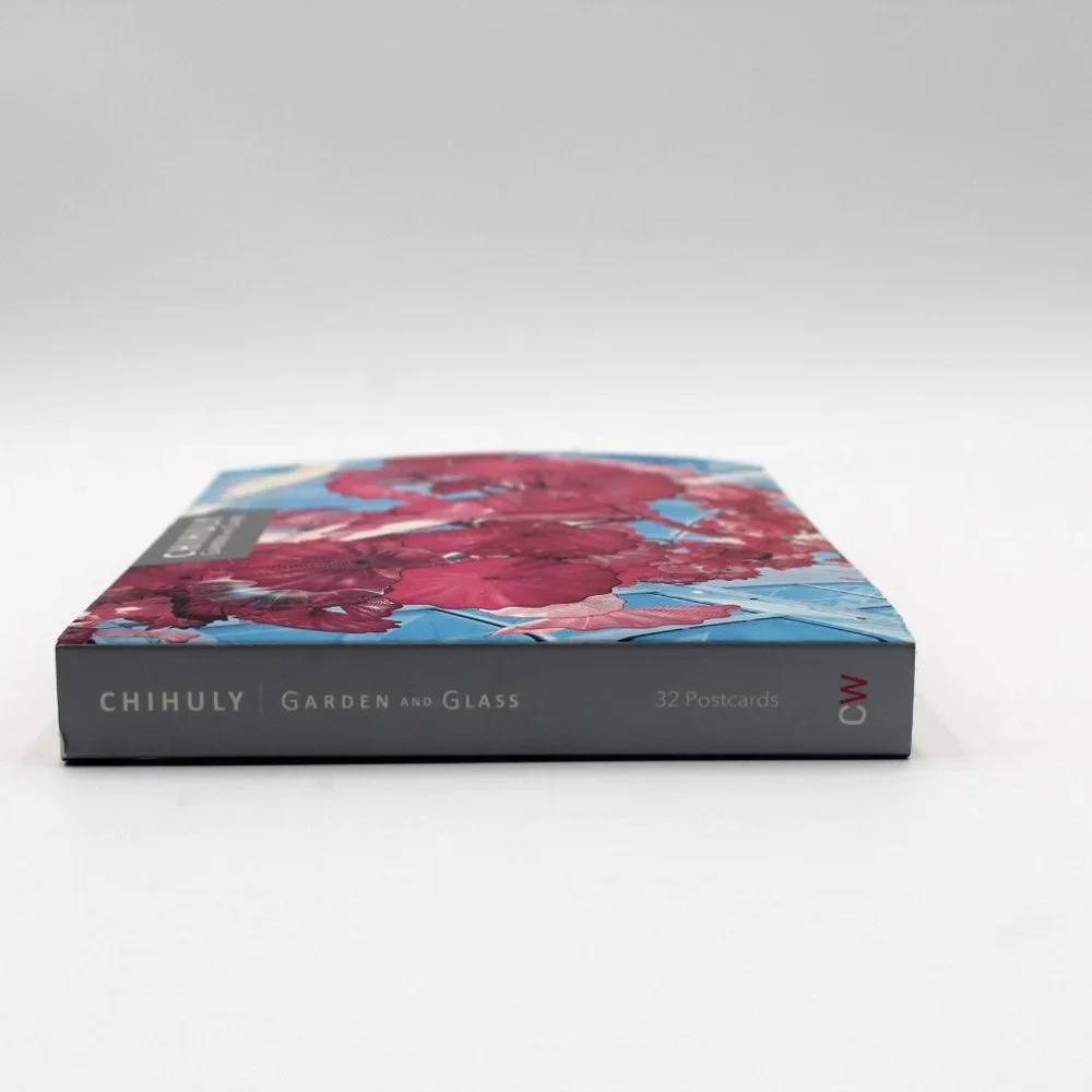 Chihuly Garden and Glass Book With 32 Full Color Post Card ~ Brand New 2016